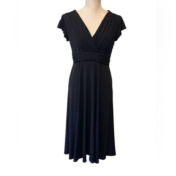 Jones Wear Black Midi Dress Size 8 NWOT - Picture 5 of 8